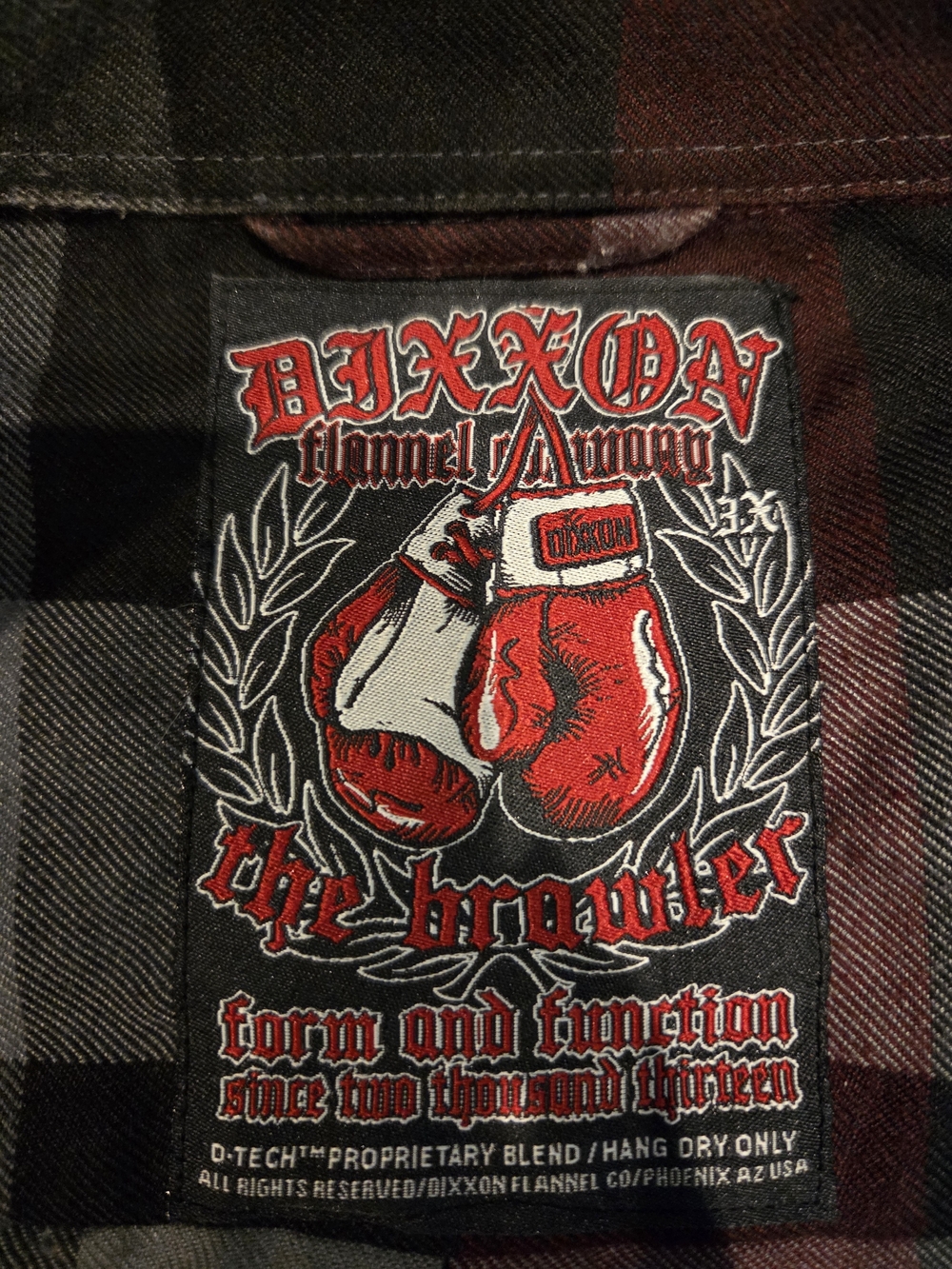 Dixxon Flannel Armory 'The Brawler' Plaid Shirt - Red & Black